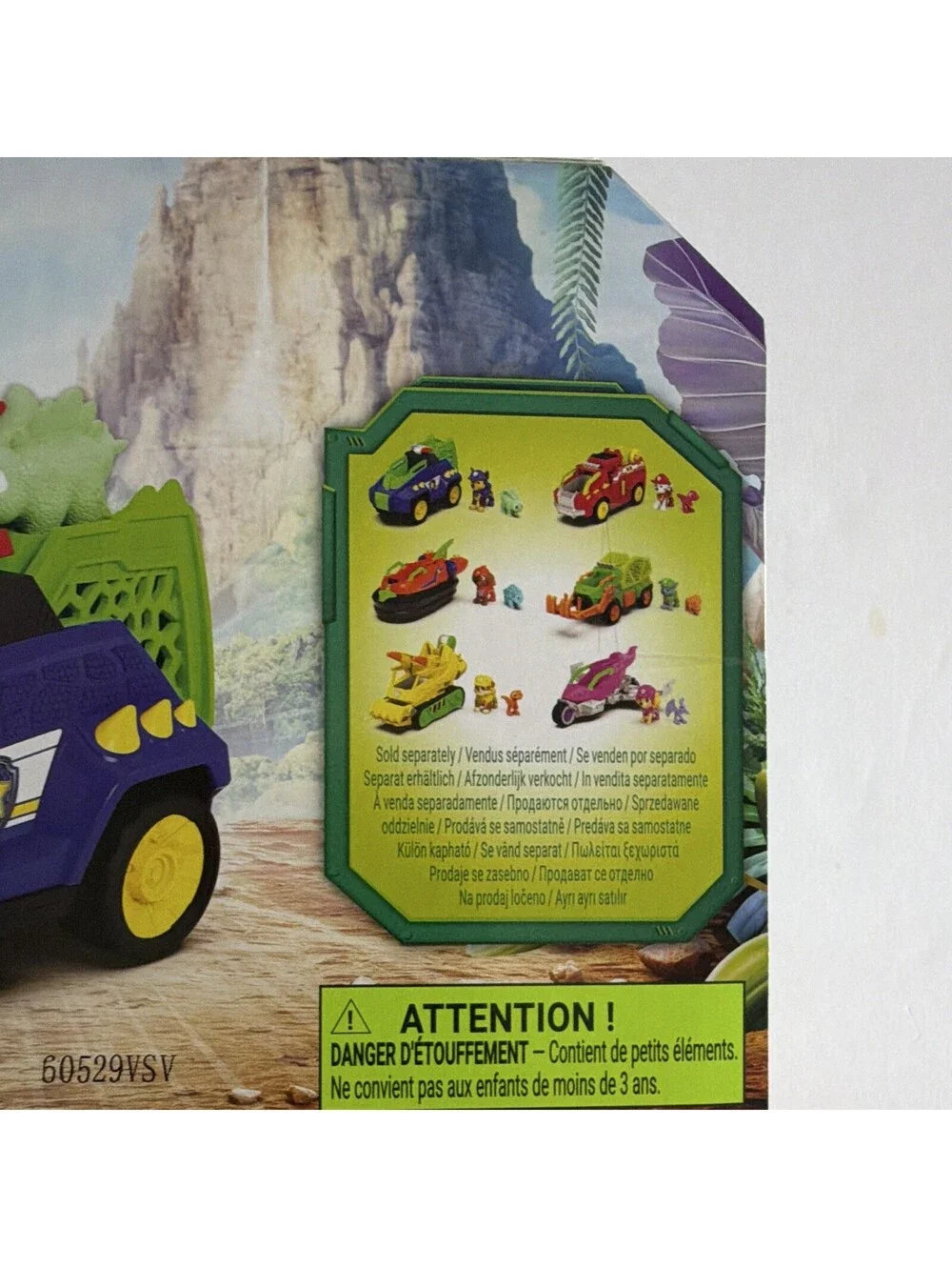 Spin Master PAW Patrol The Dino Movie Chase Dino Rescue Cruiser Car Figure Set